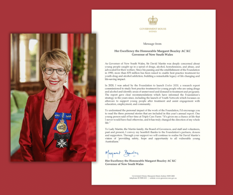A message from the Governor of New South Wales